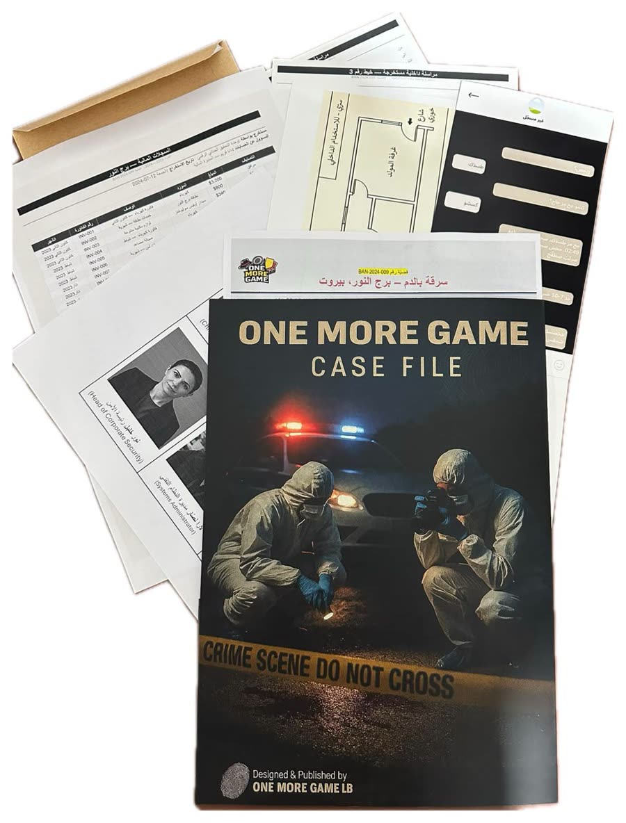 The open file on a table