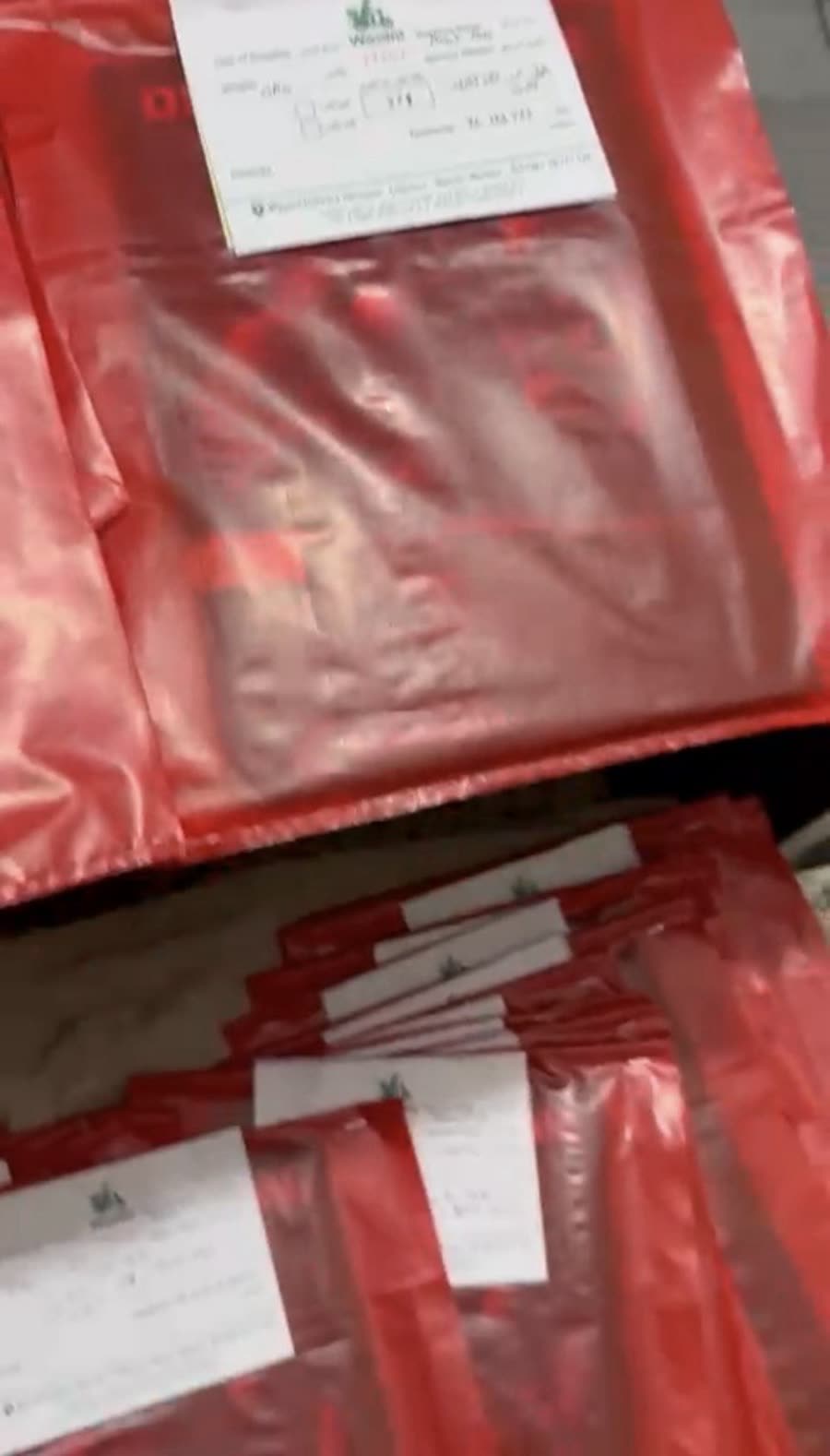 Orders packed and ready to go out